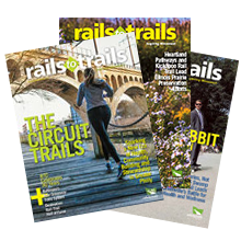 Rails to Trails Magazine Cover
